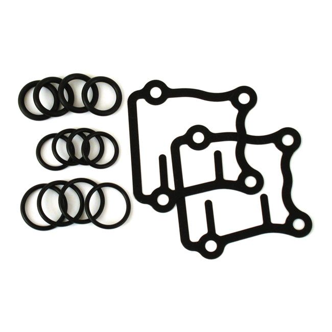 #OEM 18635-99, 18635-99 A, 18635-99B tappet block &amp; pushrod cover gasket kit Harley 99-17 Models