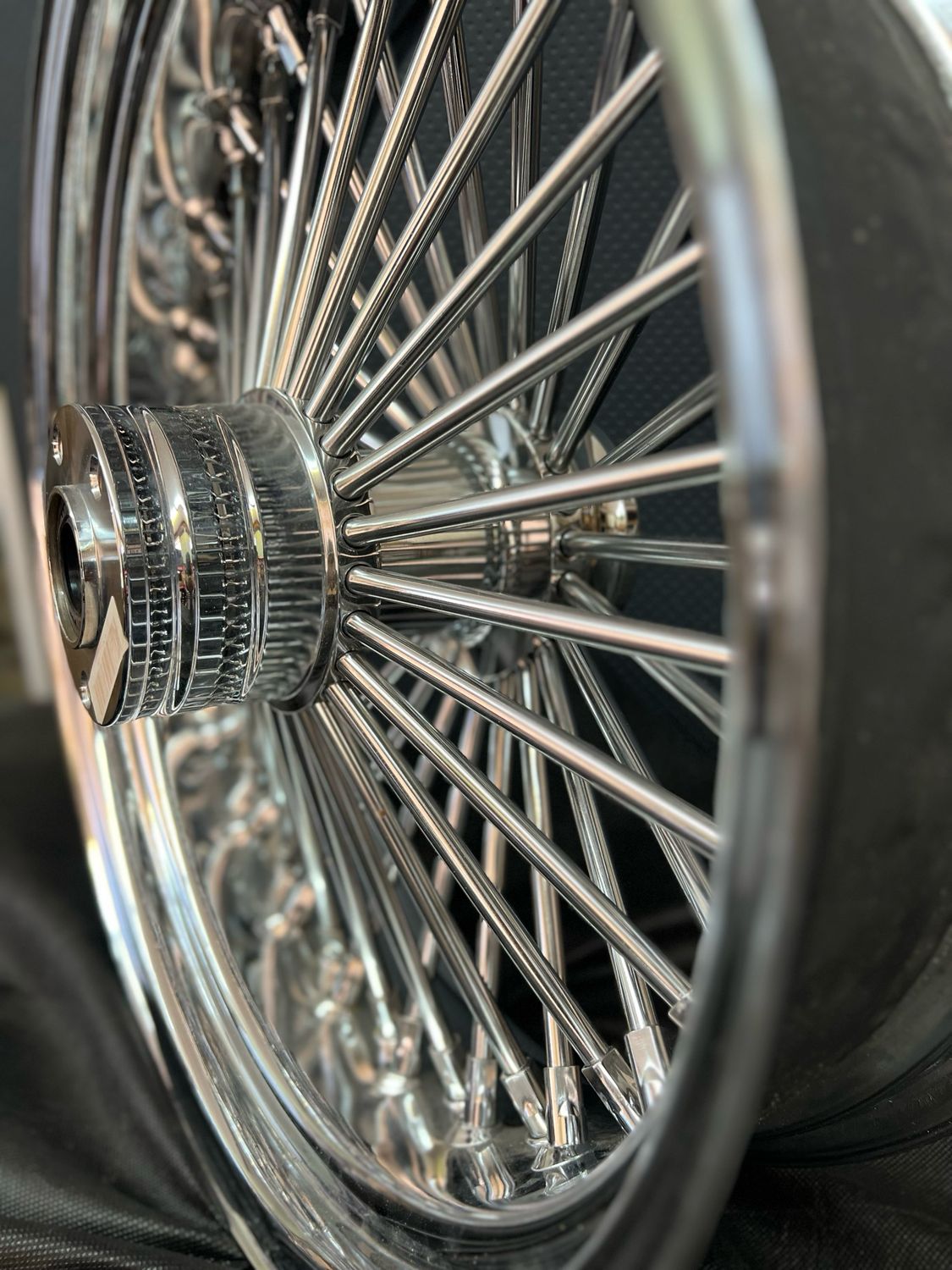 Fat Spoke Rim 18 x5.5 for rear axels size (19mm) 3/4&quot;