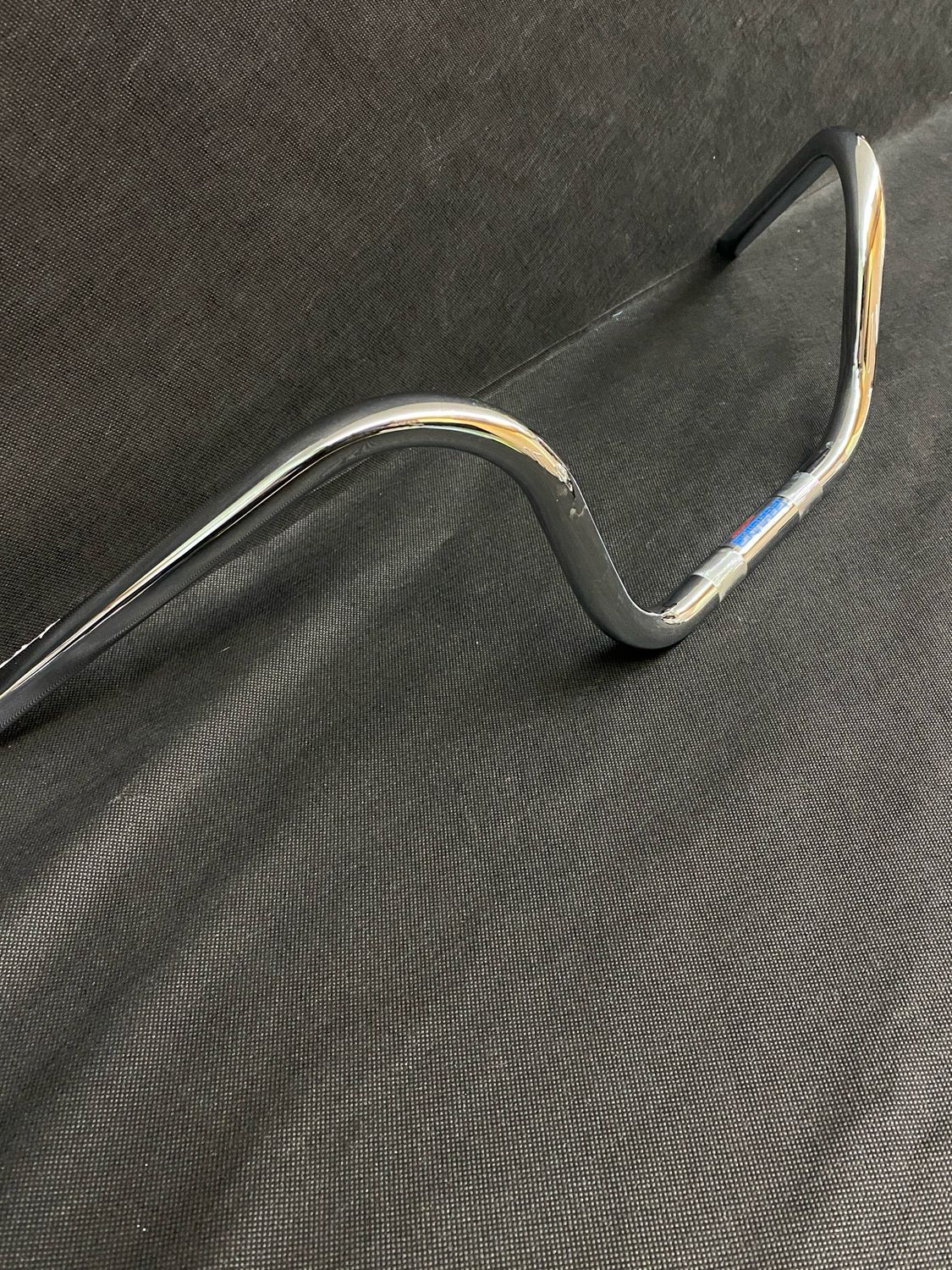 Fehling, 7/8" (22mm) Western bar. 75.5cm wide. Chrome Handlebar fits all 7/8 diameter handlebars