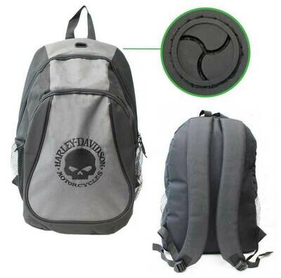 Harley Davidson Bag Black Leather Small Backpack Pushlock Flap Purse | eBay