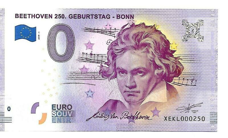 Null €uroschein "Beethoven 250. Geburtstag"