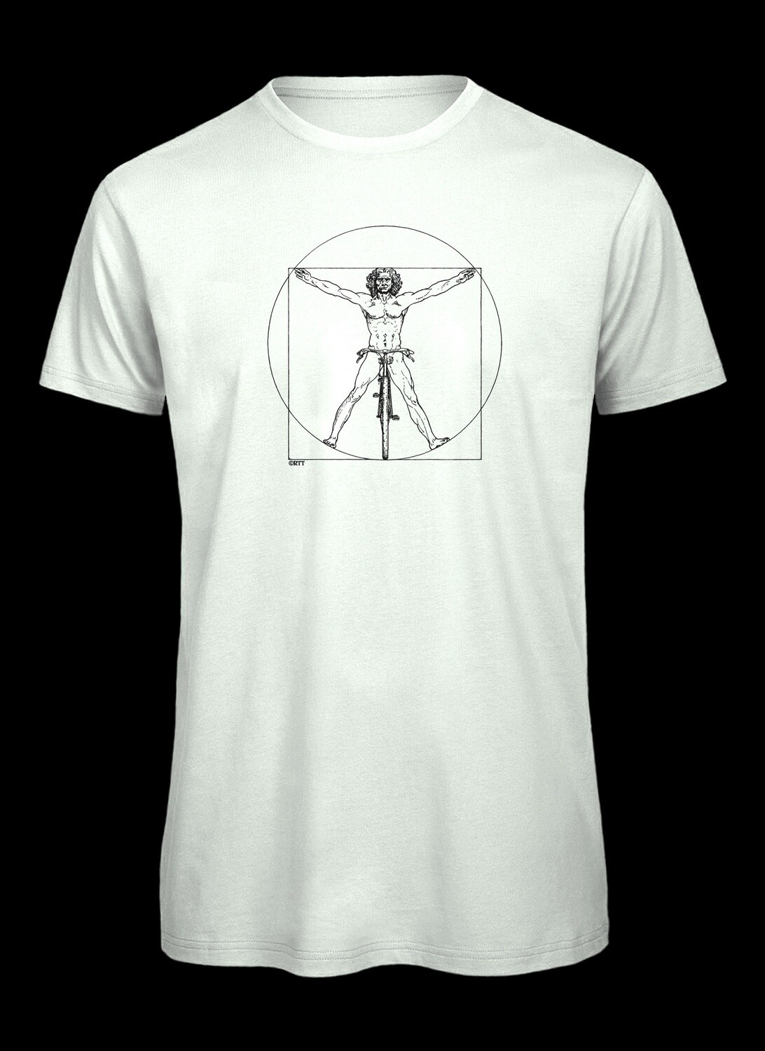 ​DaVinci´s vitruvian man on bicycle.
