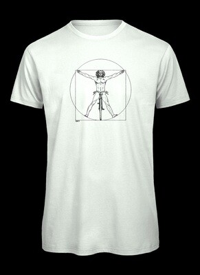 ​DaVinci´s vitruvian man on bicycle.
