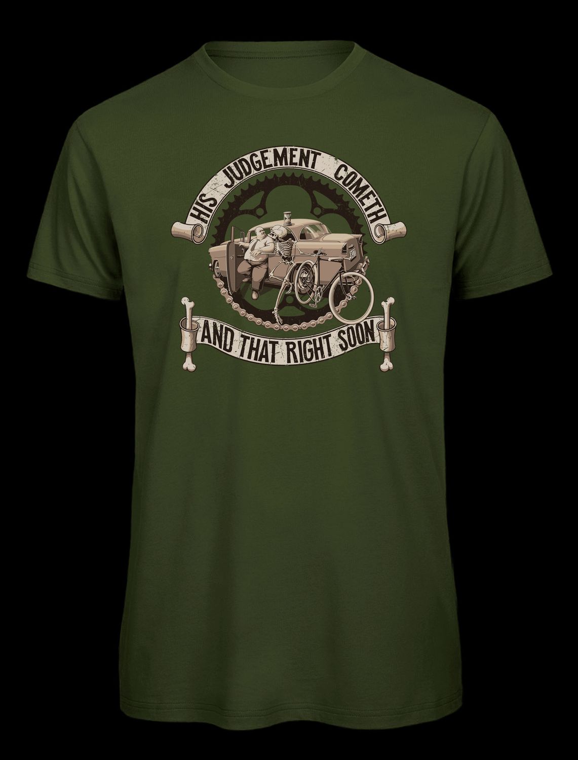 Dead can Ride Shirt, Farbe: khaki