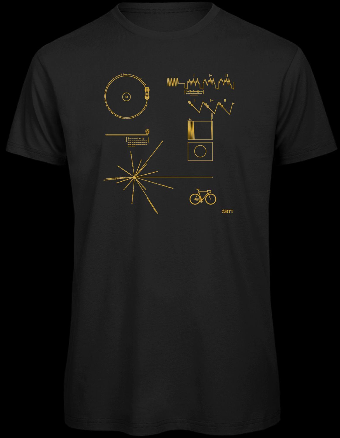 Voyager with bike, T-Shirt
