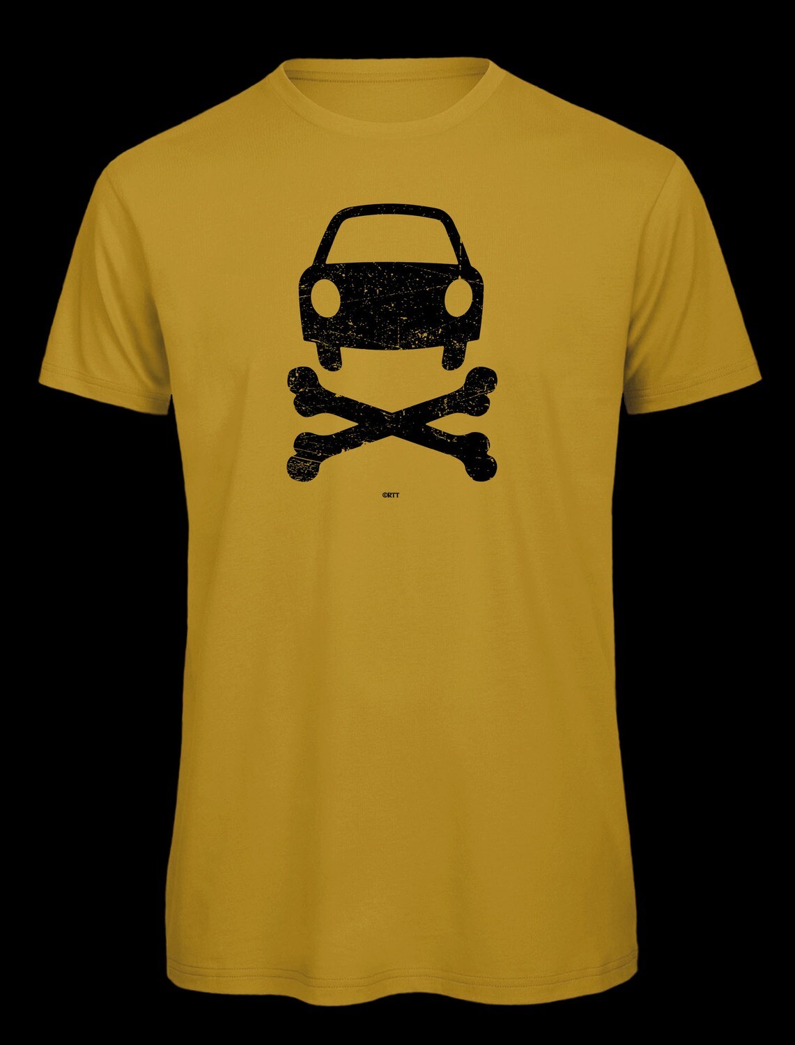 #nocar | Men's Organic Cycling T-Shirt, colour: ocker