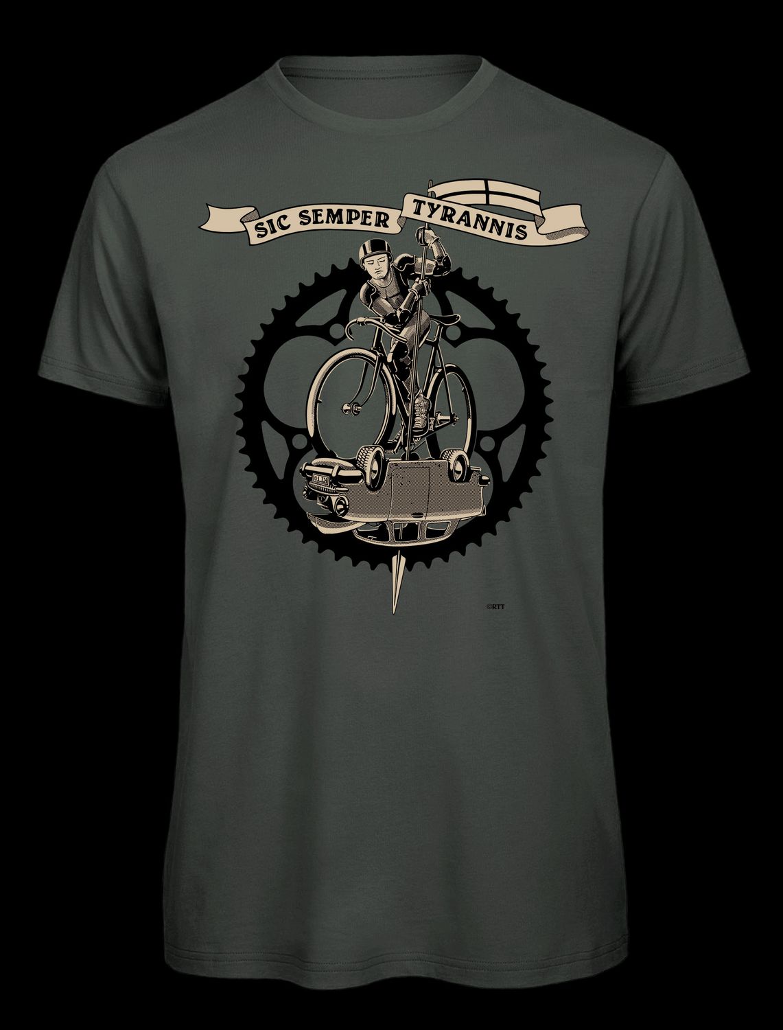 St. George | Men's Organic Cycling T-Shirt, colour: dunkelgrau
