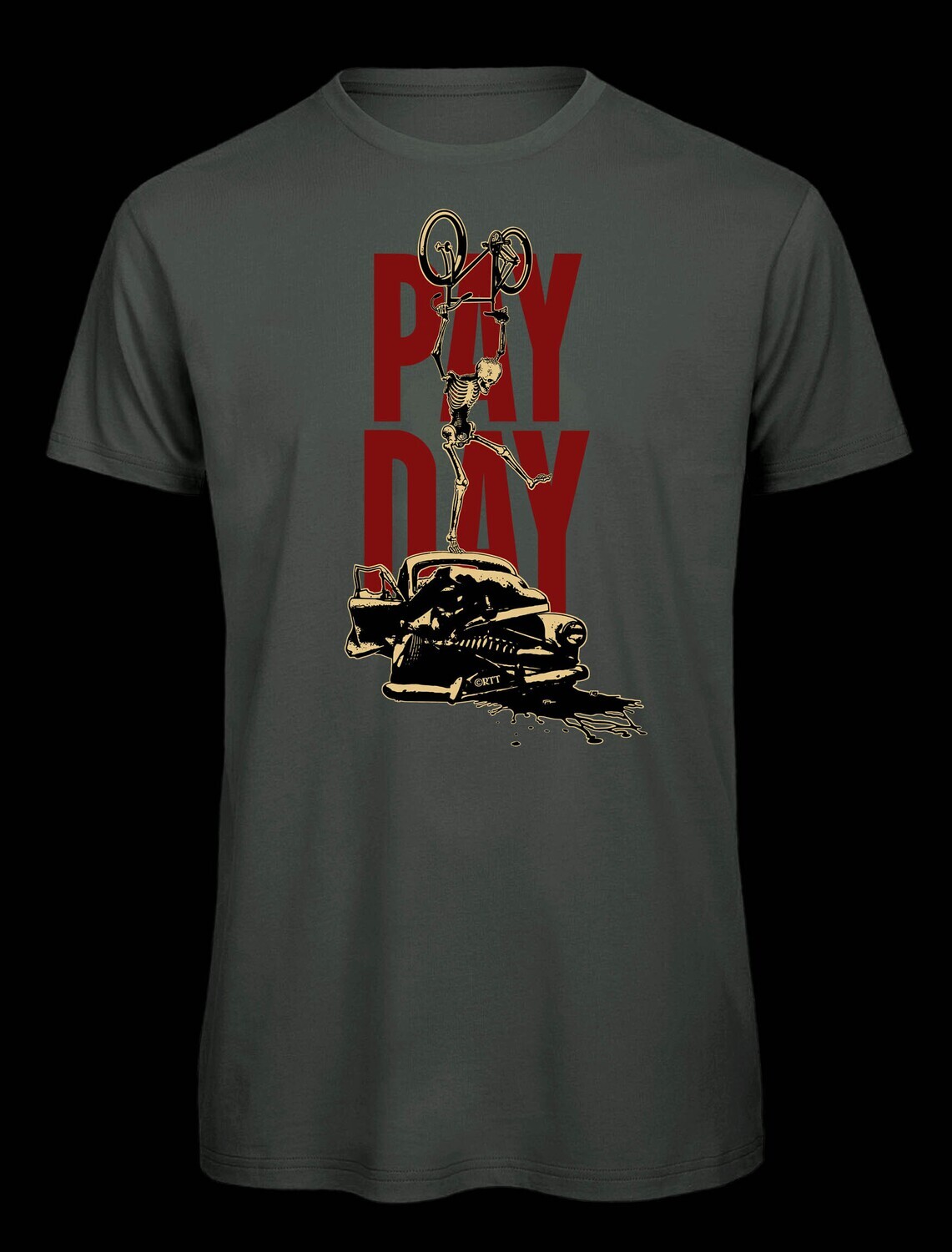 PayDay | Men's Organic Cycling T-Shirt, Farbe: dunkelgrau