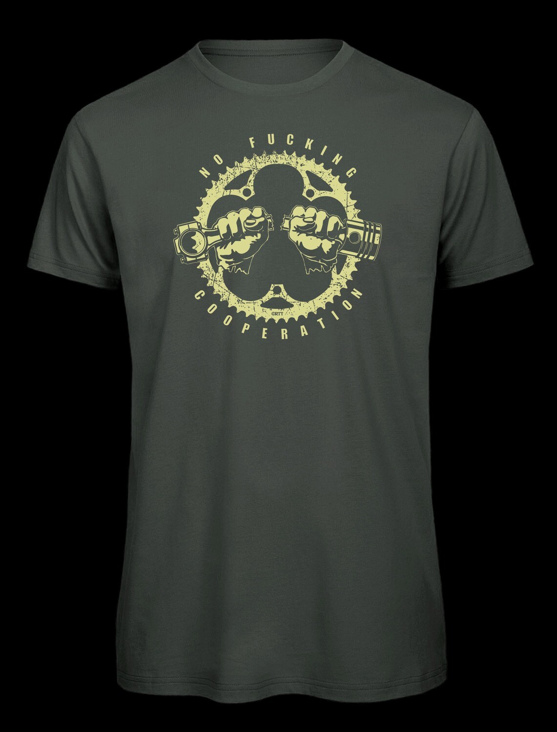 no f*cking cooperation| Men's Organic Cycling T-Shirt