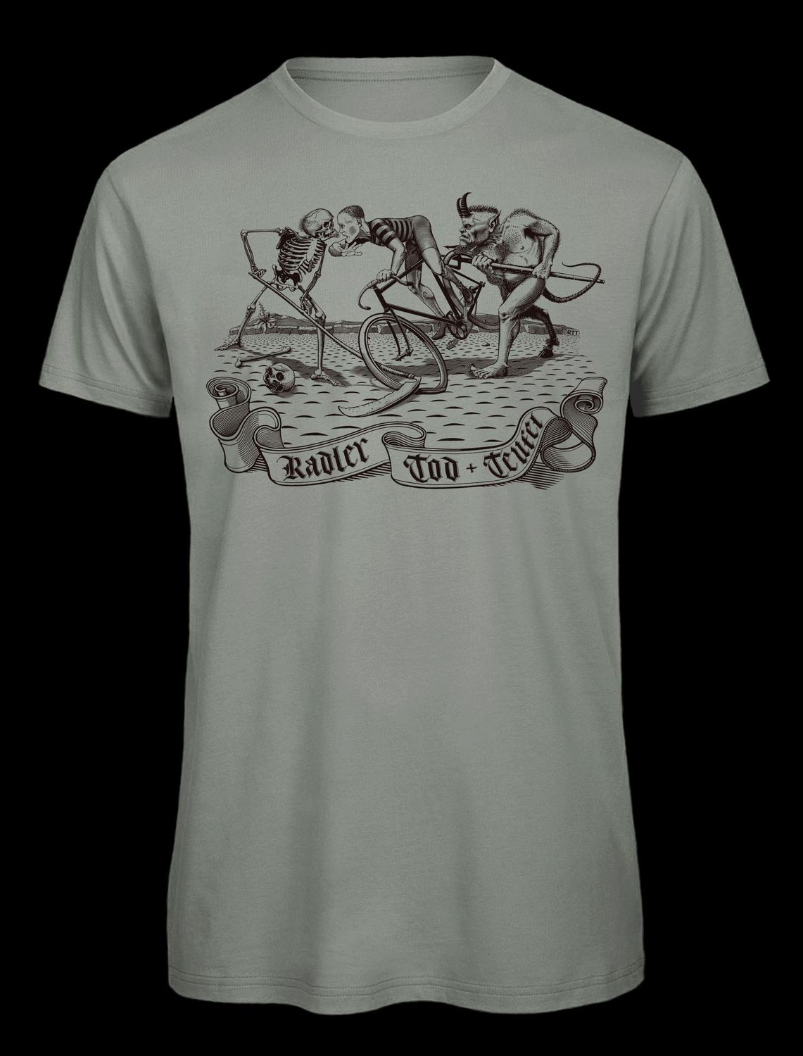 Radler Tod &amp; Teufel | Men's Organic Cycling T-Shirt