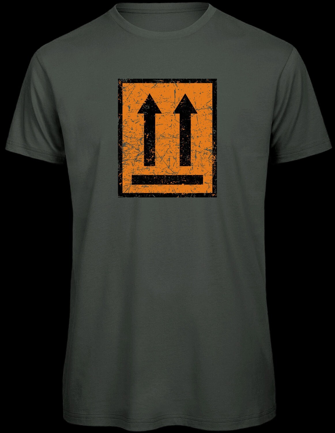 This side up! | Men's Organic Cycling T-Shirt, Farbe: black