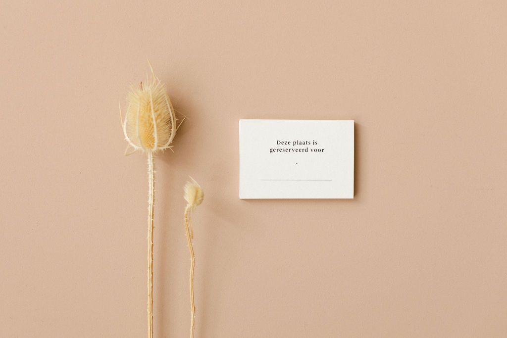 ‘Gereserveerd’ kaartjes set