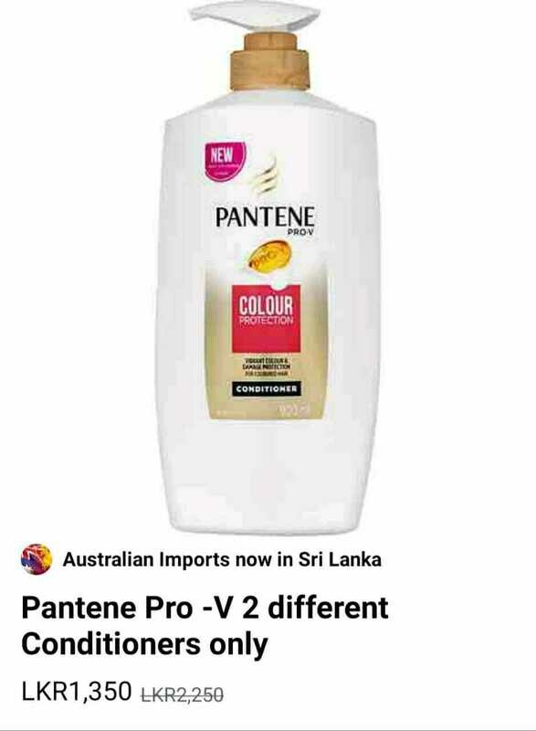Pantene pro-v 2 different conditions only