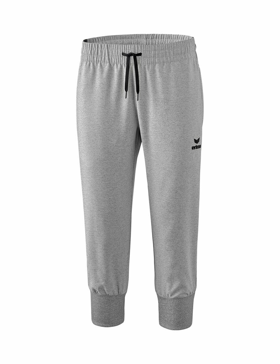 ERIMA Damen 3/4 Hose, Größe: 48, Farbe: grau melange