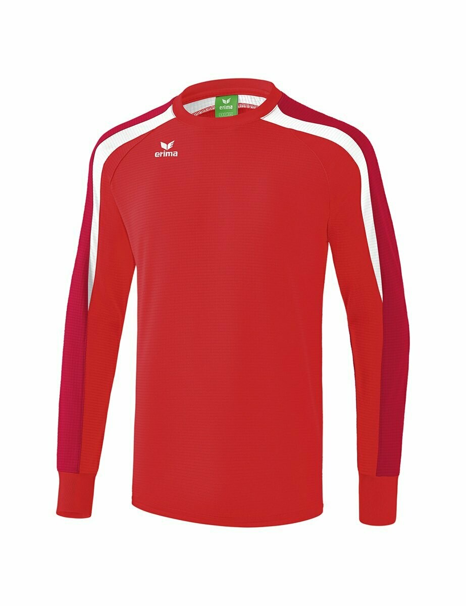 ERIMA Liga 2.0 Sweatshirt, Größe: 116, Farbe: rot/dunkelrot/weiß