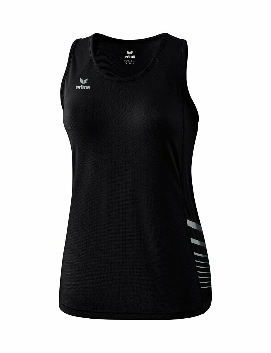 ERIMA Damen Race Line 2.0 Running Singlet, Größe: 34, Farbe: schwarz