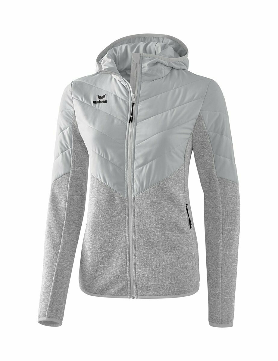 ERIMA Damen Stepp-/Strickjacke mit Kapuze, Größe: 34