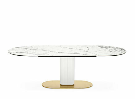 Cameo Oval Marble extens. 165/203/241X100