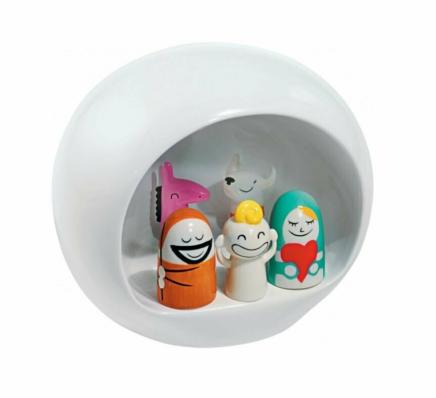 Alessi Nativity Scene White AMGI10 by Massimo Giacon