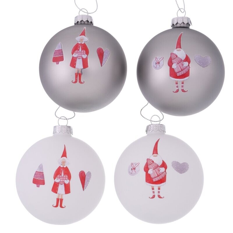 Conjunto de 2 Bolas de Natal TILDA