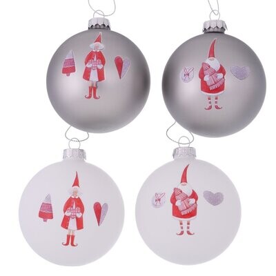 Conjunto de 2 Bolas de Natal TILDA