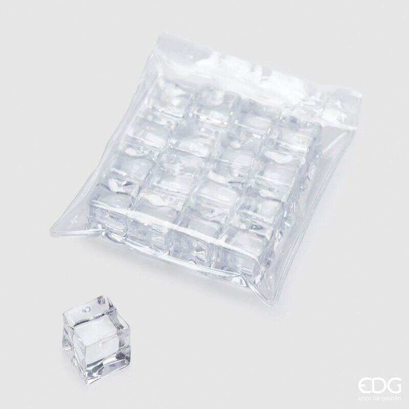 EDG - Cubos de gelo PVC transp.  16 cubinhos de 1,8cm