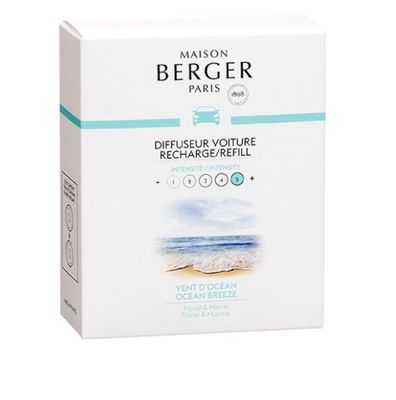 Maison berger SET 2  recargas para difusor de carro Vento do Oceano