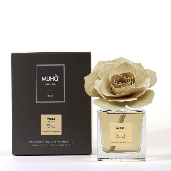 MUHÀ Difusor Rosa Vaniglia e Ambra Pura ‍