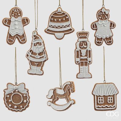 PENDENTES DECORATIVOS ADDOBBO BISCOTTO MARZAPANE (cada figura pendente) PENDENTES DECORATIVOS ADDOBBO BISCOTTO MARZAPANE (cada figura pendente)
