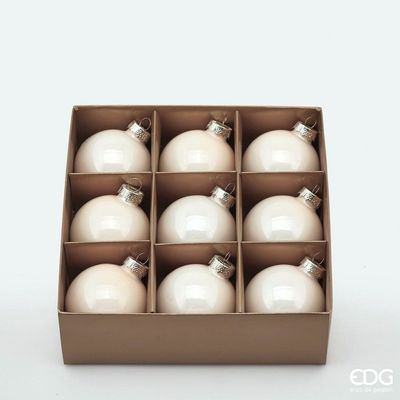 CAIXA DE 9 BOLAS VIDRO Ø06  BRANCAS CAIXA DE 9 BOLAS VIDRO Ø06  BRANCAS