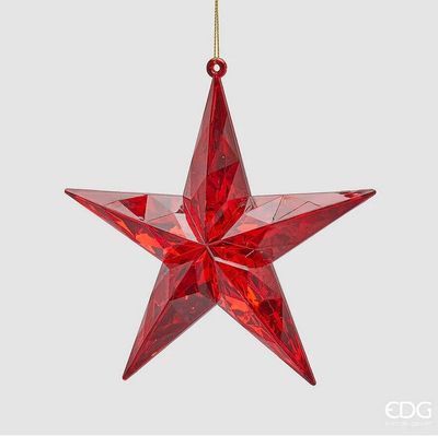 EDG Estrela de natal  EDG Estrela de natal "ESPALMADA" vermelha