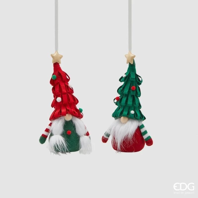 Set de 2 pendentes Pai Natal nórdico POMPOM