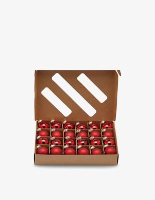 Caixa de 24 micro bolas vermelhas Caixa de 24 micro bolas vermelhas