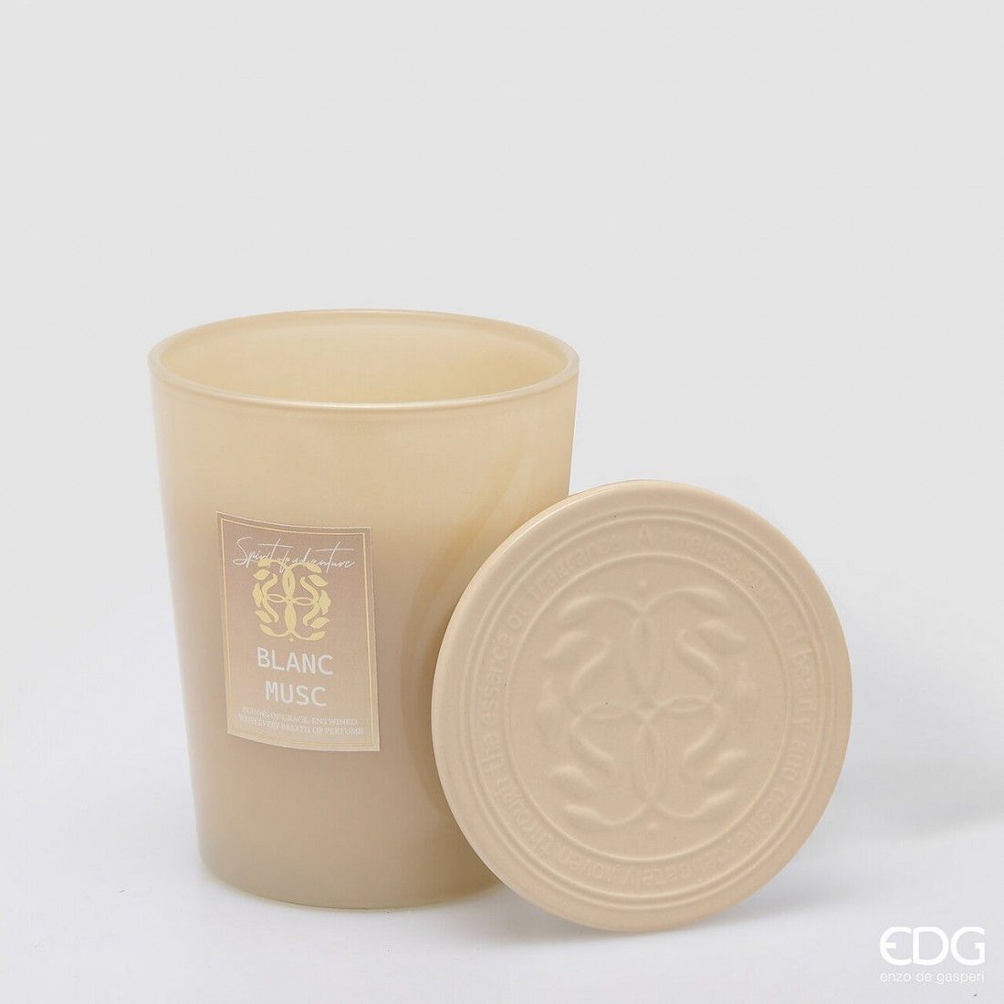 Vela Symbol perfumada  (h16 Ø13cm) - Almíscar Branco