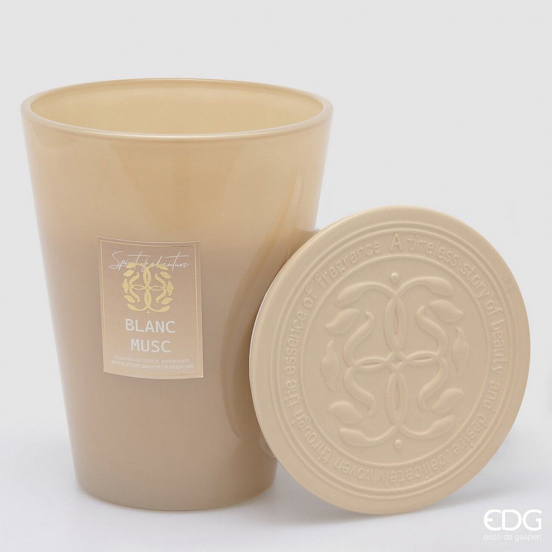 Vela Symbol perfumada Grd (H.23 Ø18.5)- Almíscar Branco