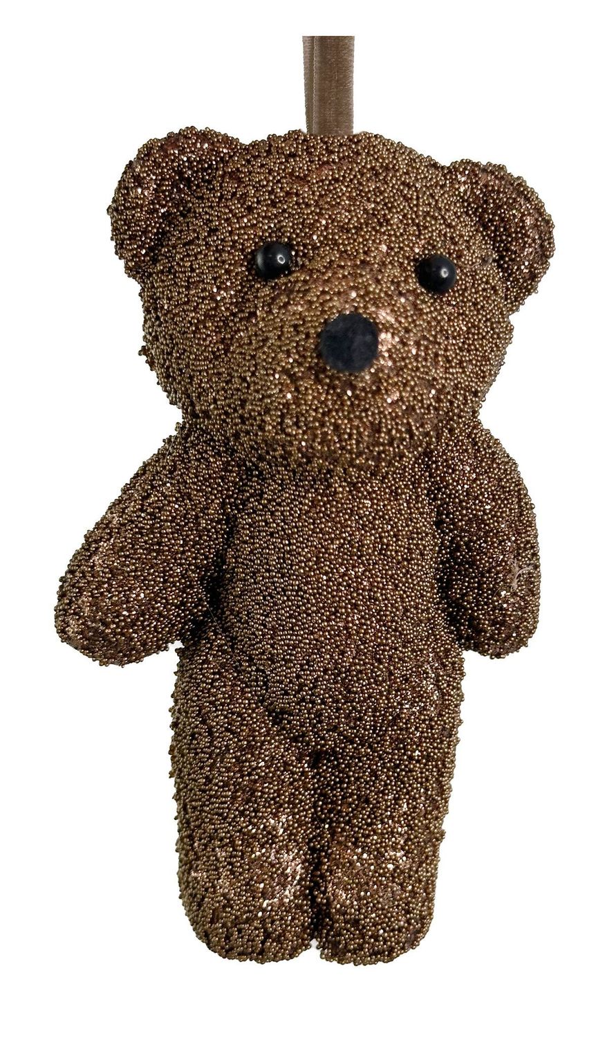 Urso com glitter cobre 11cm