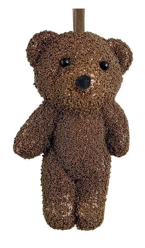 Urso com glitter cobre 11cm