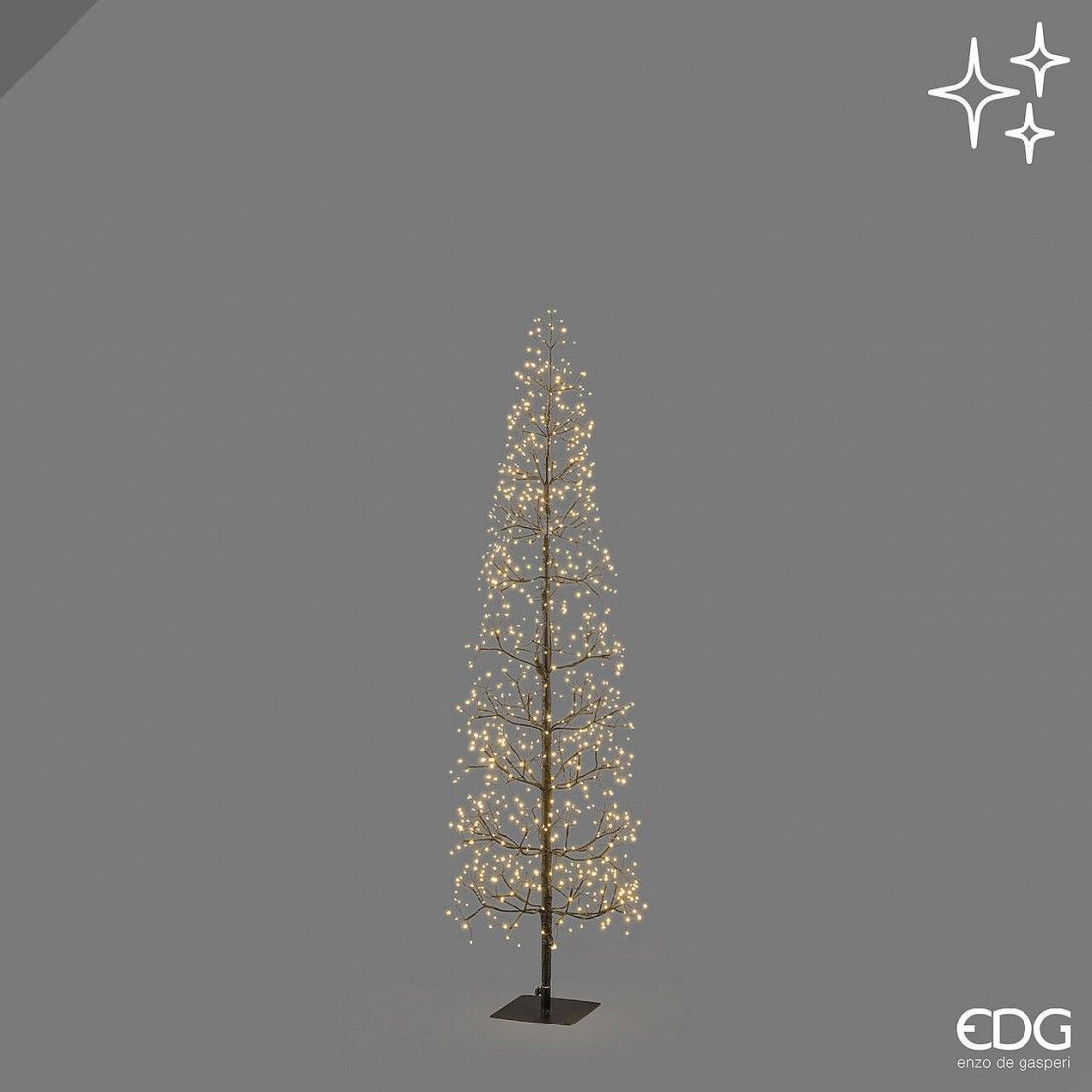 Árvore LED faia slim 708 LED H150cm- Preto