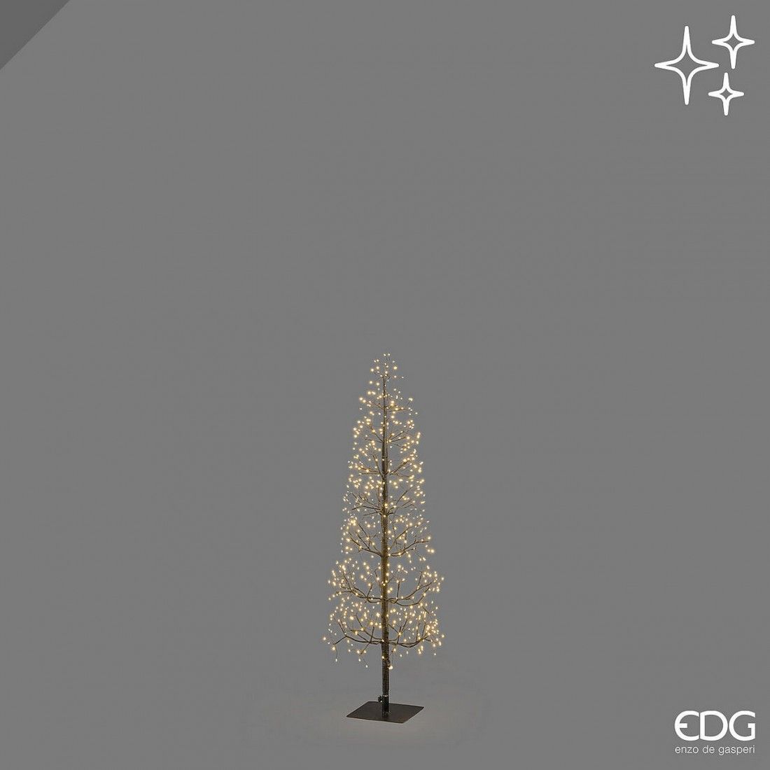 Árvore LED faia slim 528 LED H120cm - Preto