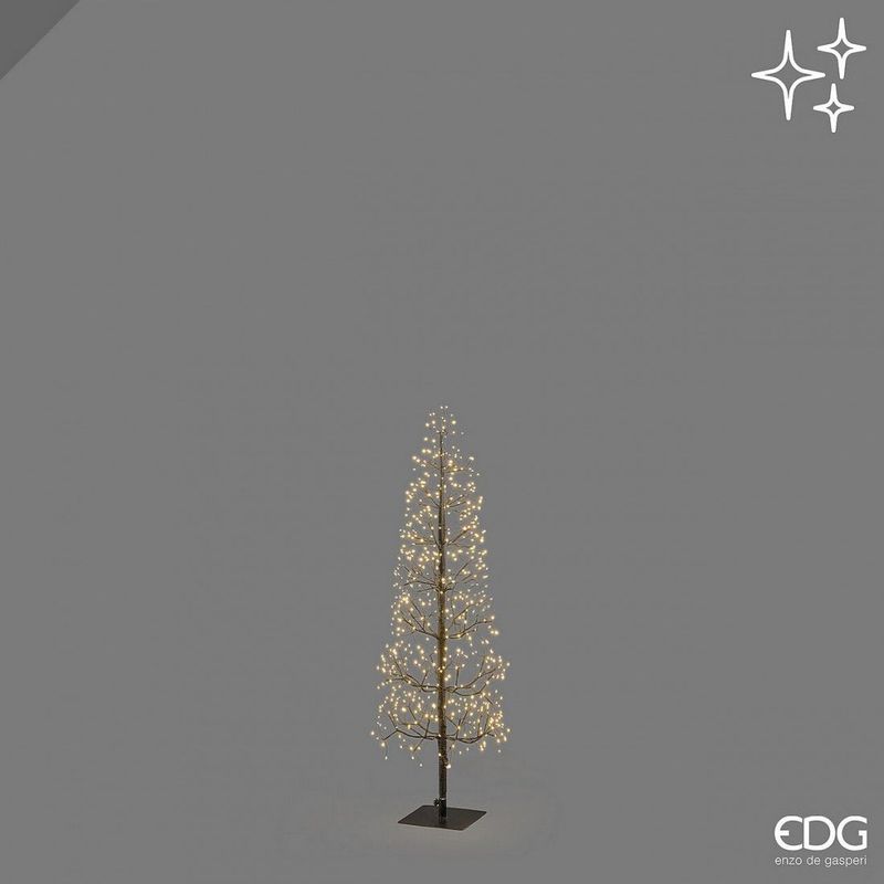 Árvore LED faia slim 528 LED H120cm - Preto