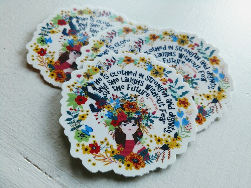 Strength and Dignity Sticker