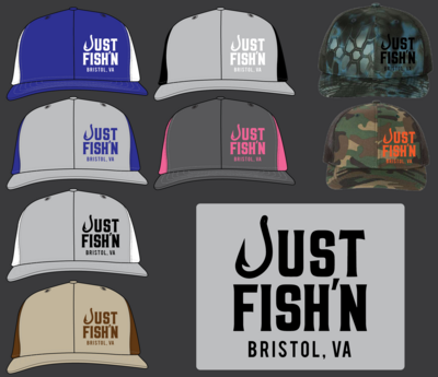 Just Fish'n Mesh Back Snapback Hats