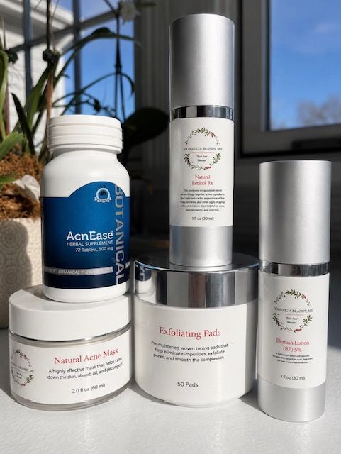 MILD ACNE BUNDLE from Dominic A Brandy, MD Toxin-Free Skincare, showing the products included