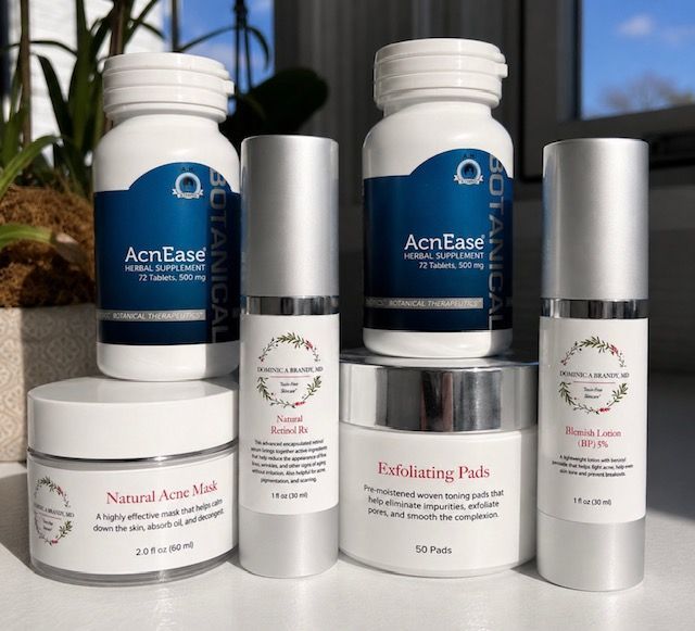 MODERATE ACNE BUNDLE MODERATE ACNE BUNDLE from Dominic A Brandy, MD Toxin-Free Skincare, showing the products included