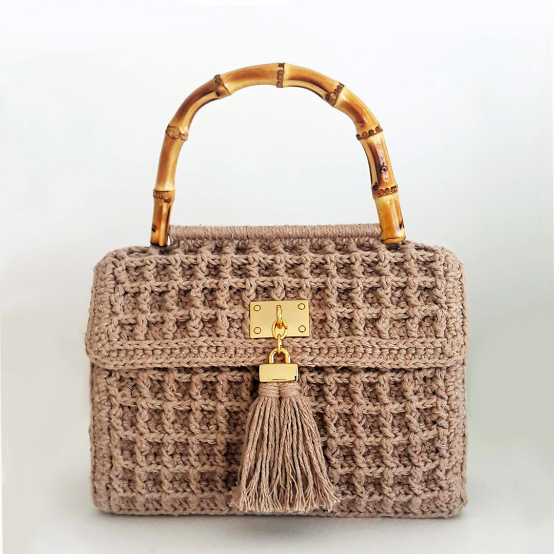 Bolso Italy con punto waffle