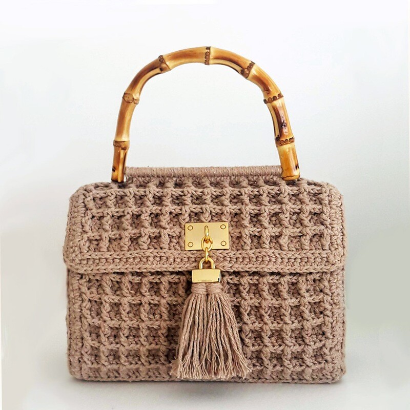 Bolso Italy con punto waffle