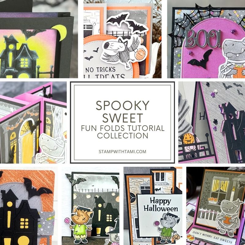 Spooky Sweet Fun Fold Card Tutorial Collection