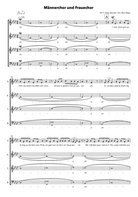 Chor-Arrangement «Männerchor und Frauechor»