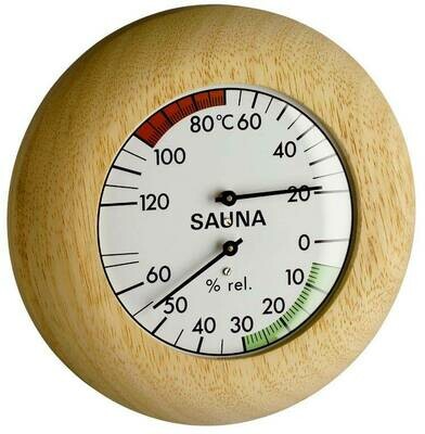 Sauna-Thermometer Echtholz TFA 40.1028