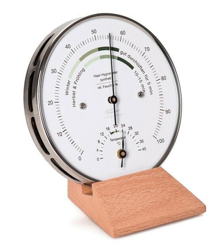 Fischer Wohnklima-Hygrometer mit Thermometer